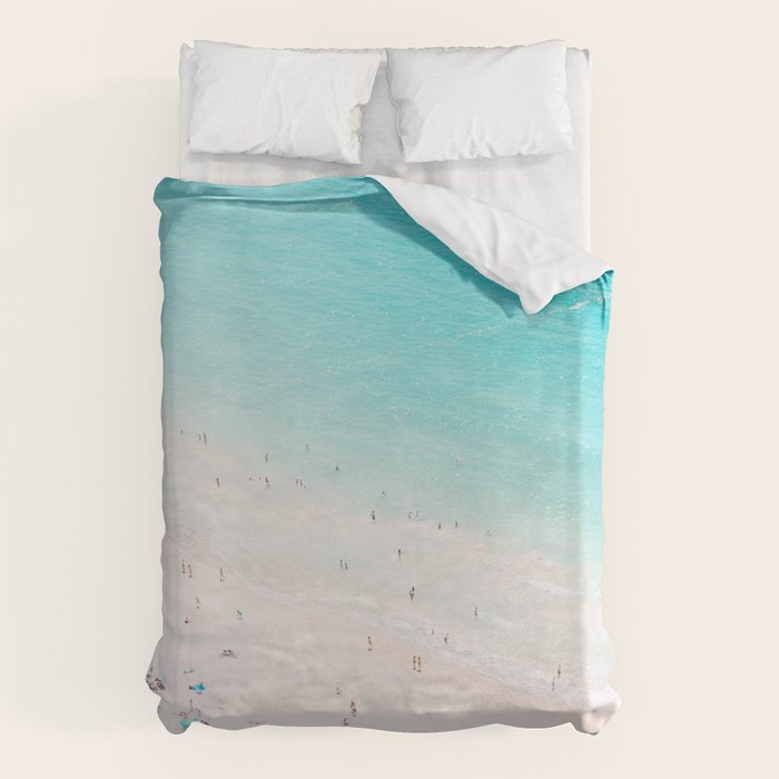 Beach Loving - Aerial Beach photography by Ingrid Beddoes Duvet Cover Gallery Image 6