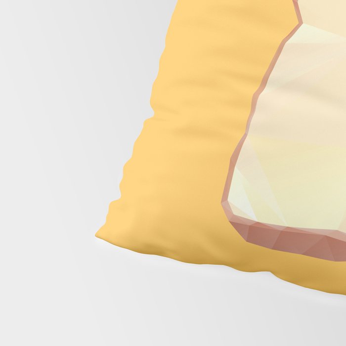 Toast with Butter polygon art Pillow Sham Gallery Image 4