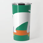 Poodle dog on skateboard Travel Mug Gallery Image 1