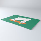 Poodle dog on skateboard Rug Gallery Image 3