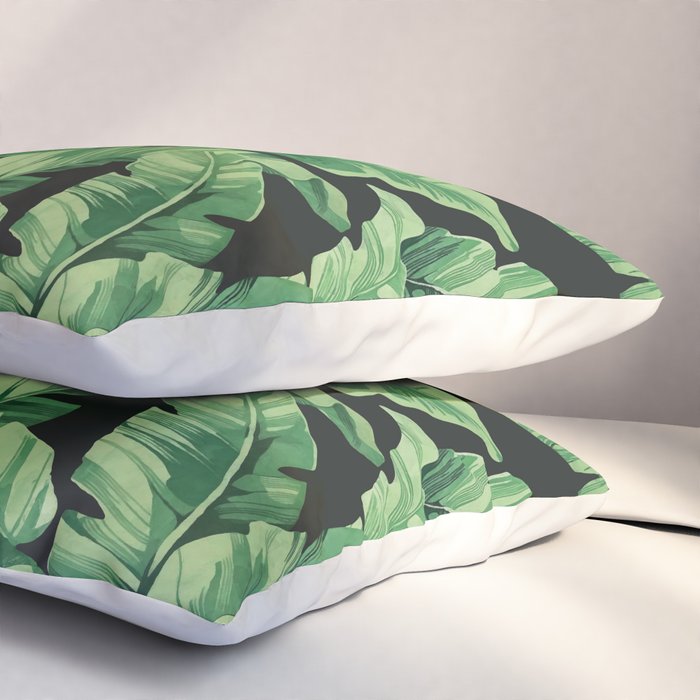 Tropical banana leaves II Pillow Sham Gallery Image 3