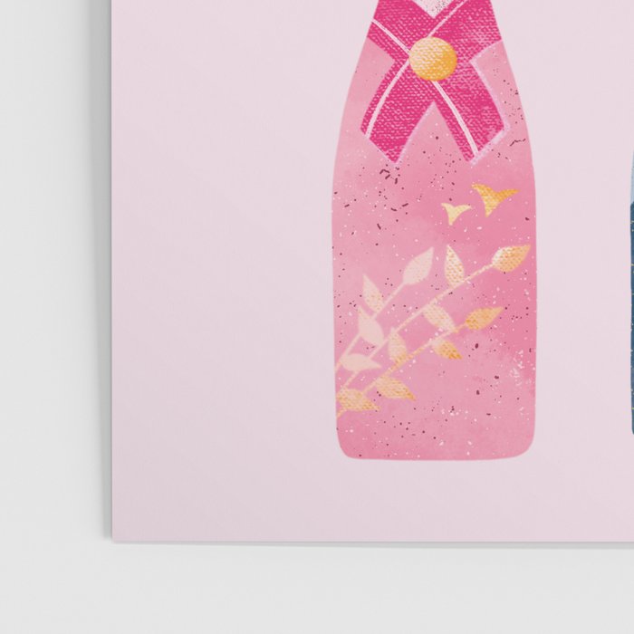 Champagne Bottles - Pink Ver. Poster Gallery Image 3