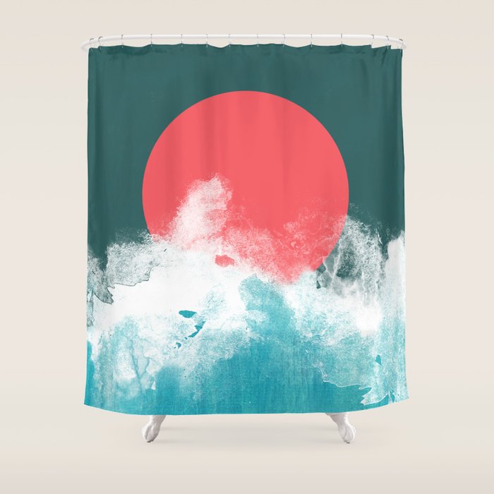 Where sea and sky collide Shower Curtain Gallery Image 1
