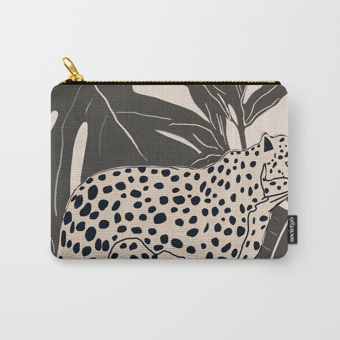 Minimal Jungle Abstract Art 2 Carry All Pouch Gallery Image 1