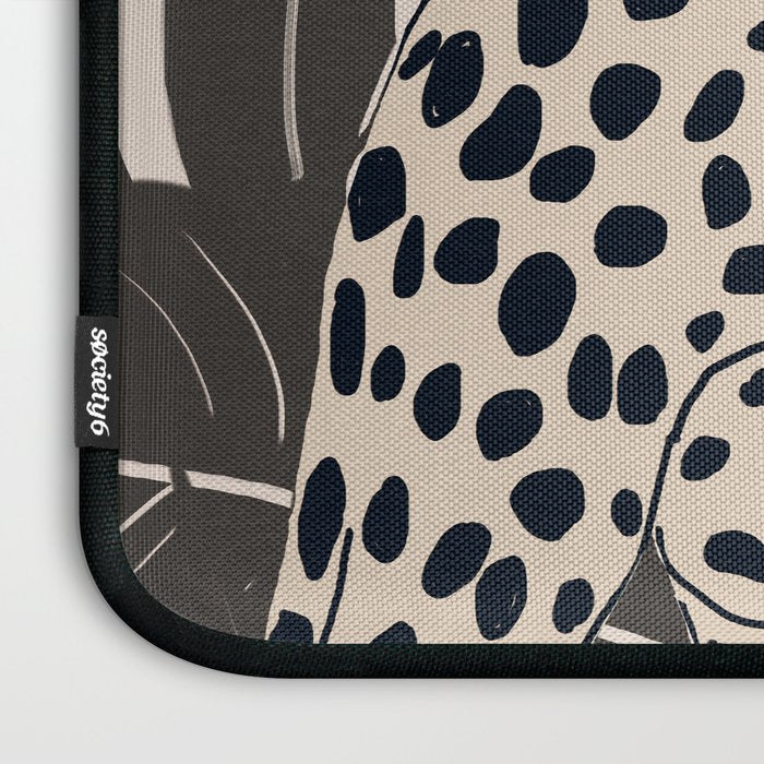 Minimal Jungle Abstract Art 2 Laptop Sleeve Gallery Image 3