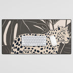 Minimal Jungle Abstract Art 2 Desk Mat Gallery Image 1