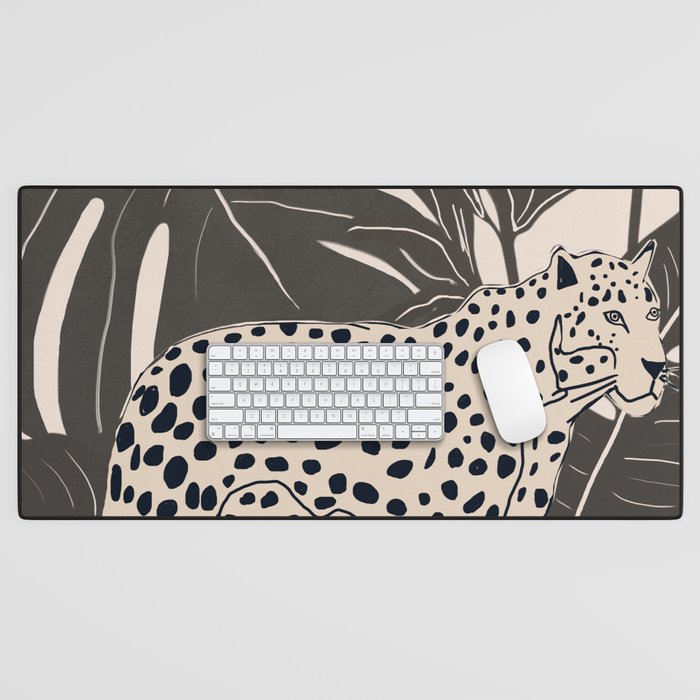 Minimal Jungle Abstract Art 2 Desk Mat Gallery Image 1