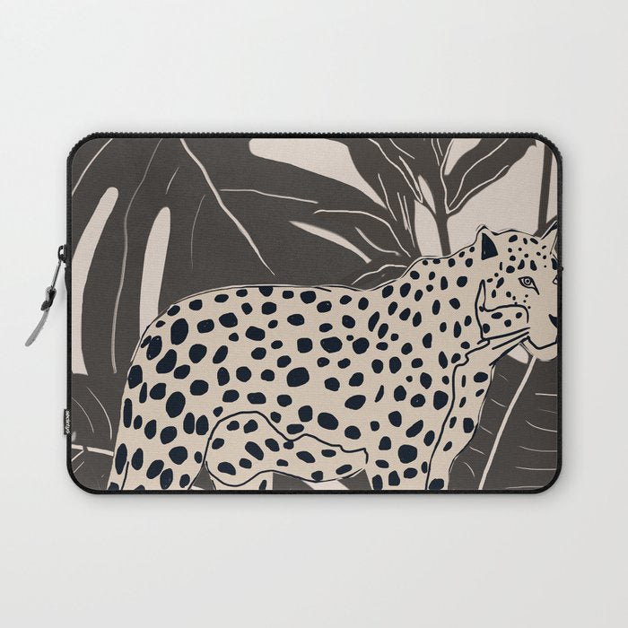 Minimal Jungle Abstract Art 2 Laptop Sleeve Gallery Image 1