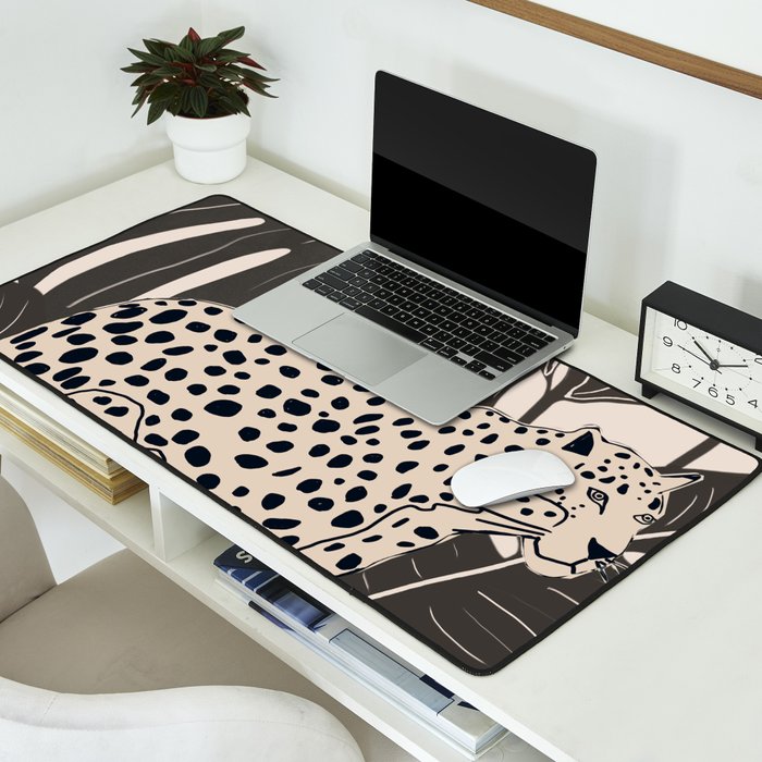 Minimal Jungle Abstract Art 2 Desk Mat Gallery Image 2