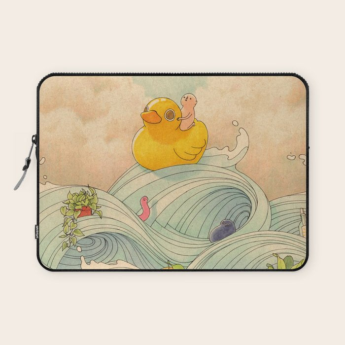 Duck at Sea Laptop Sleeve Gallery Image 1