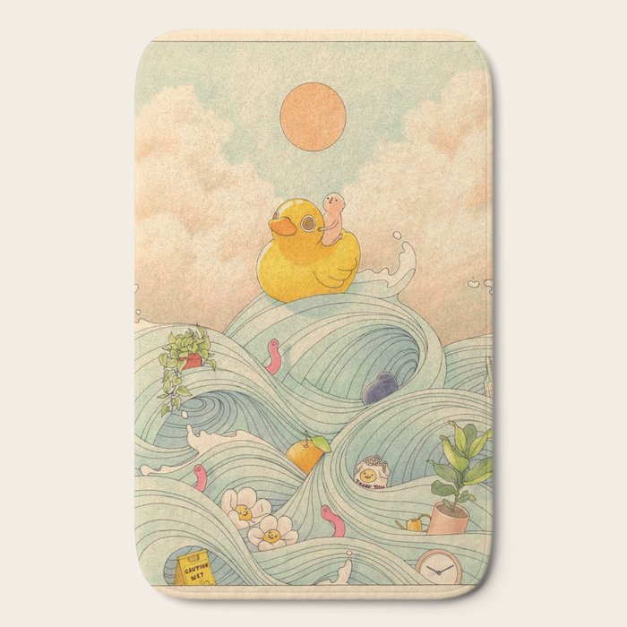 Duck at Sea Bath Mat Gallery Image 2
