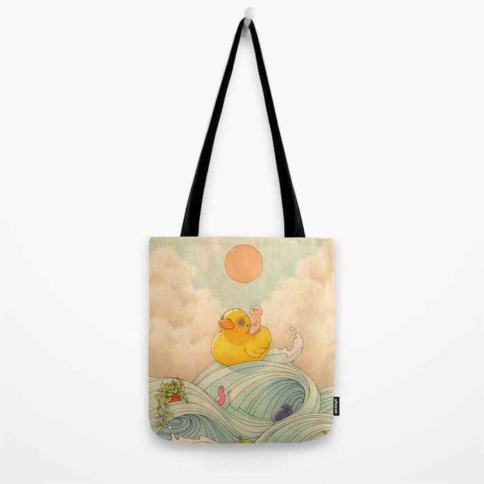 Duck at Sea Tote Bag Gallery Image 2