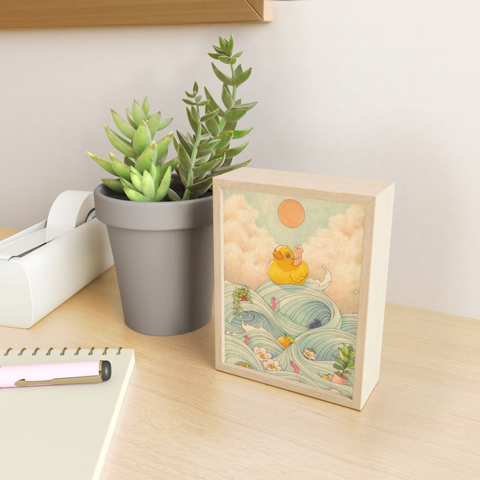 Duck at Sea Mini Art Print Gallery Image 2