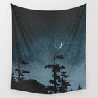Walter Prichard Eaton - In Berkshire fields - 1920 - vintage Ombre Night Sky Wall Tapestry Gallery Image 4
