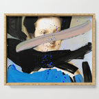 Picture of a Lady With Paint Smears Serving Tray Gallery Image 1