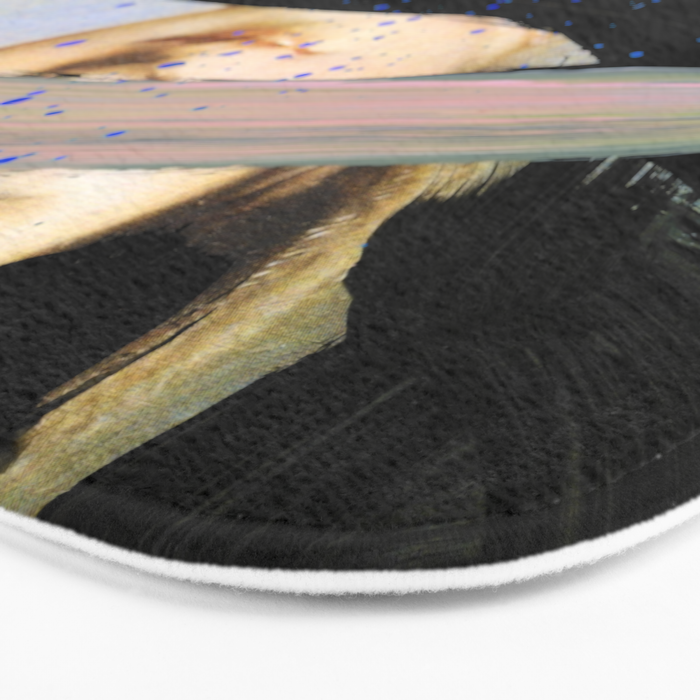 Picture of a Lady With Paint Smears Bath Mat Gallery Image 3