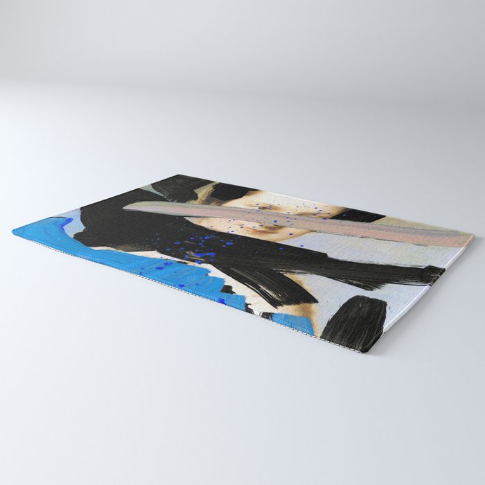 Picture of a Lady With Paint Smears Rug Gallery Image 3