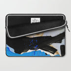 Picture of a Lady With Paint Smears Laptop Sleeve Gallery Image 2