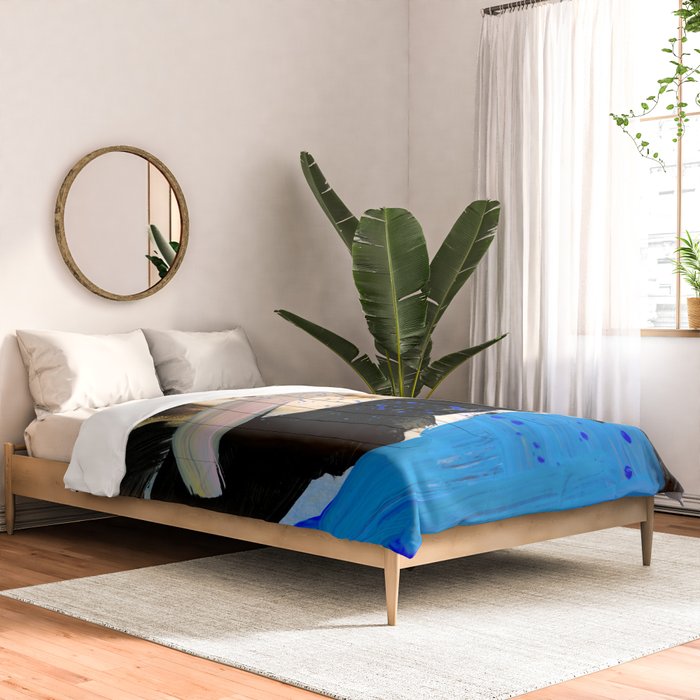 Picture of a Lady With Paint Smears Comforter Gallery Image 2