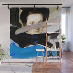 Picture of a Lady With Paint Smears Wall Mural Gallery Image 1