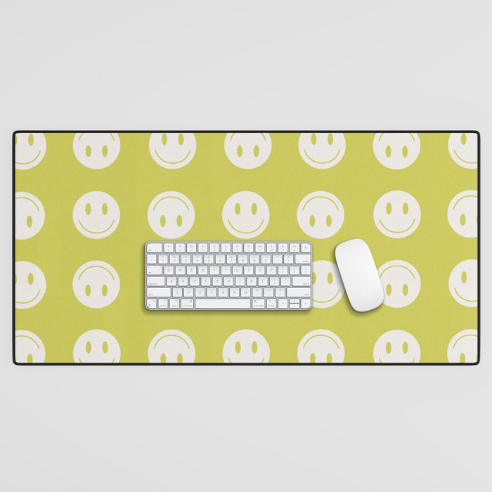 Happy Thoughts Lime Desk Mat Gallery Image 1