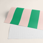 Vibrant green and beige stripes Wrapping Paper Gallery Image 2