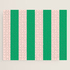 Vibrant green and beige stripes Jigsaw Puzzle Gallery Image 1