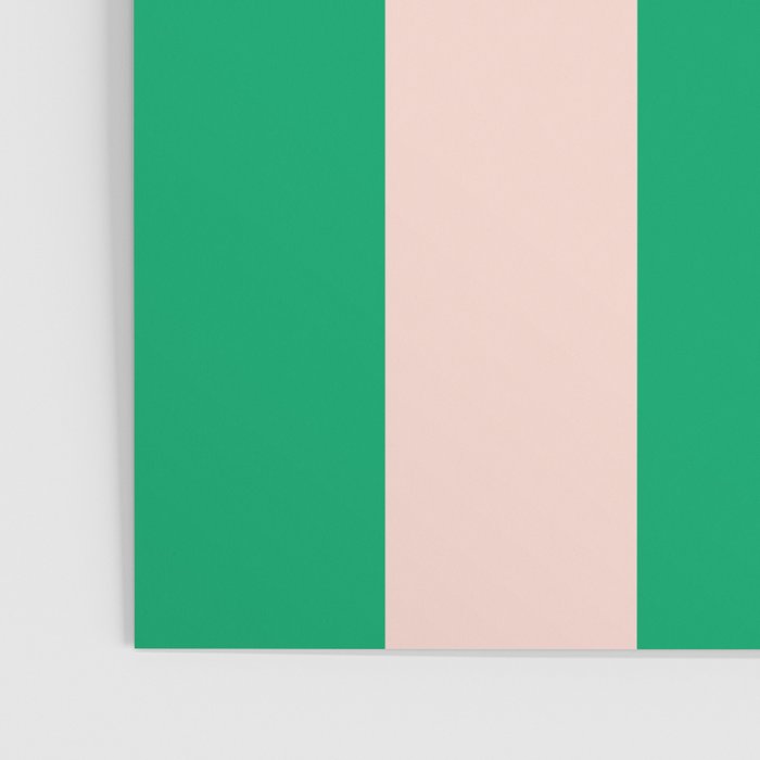 Vibrant green and beige stripes Poster Gallery Image 3