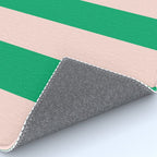 Vibrant green and beige stripes Rug Gallery Image 4