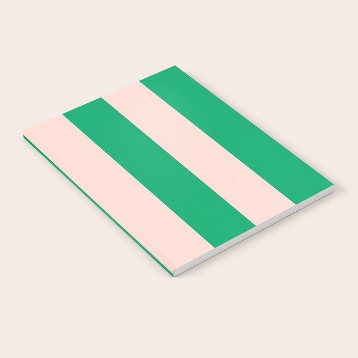 Vibrant green and beige stripes Notebook Gallery Image 1