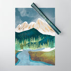 Mountain River Wrapping Paper Gallery Image 1