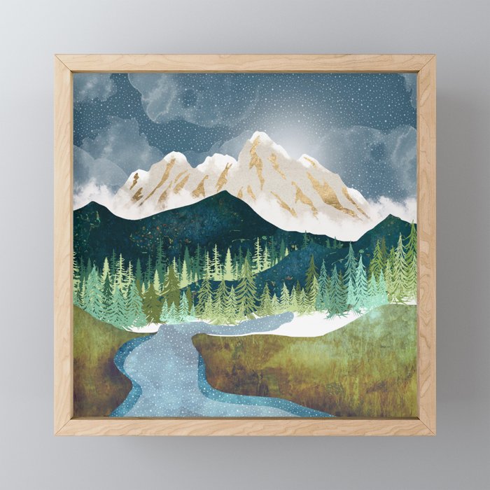 Mountain River Mini Art Print Gallery Image 1