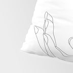 Butterflies on the Palm of the Hand Pillow Sham Gallery Image 4