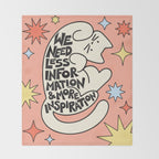 Less Info More Inspo Throw Blanket Gallery Image 2