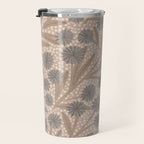 Summer Garden / Pink & Gray Travel Mug Gallery Image 3