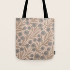 Summer Garden / Pink & Gray Tote Bag Gallery Image 1