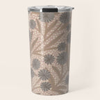 Summer Garden / Pink & Gray Travel Mug Gallery Image 1
