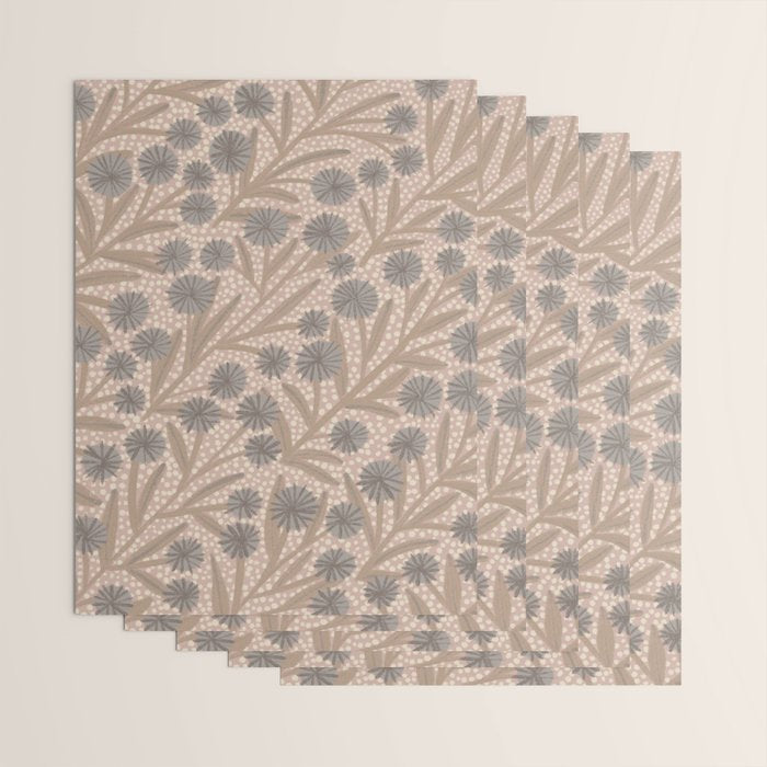 Summer Garden / Pink & Gray Wrapping Paper Gallery Image 3