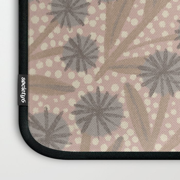 Summer Garden / Pink & Gray Laptop Sleeve Gallery Image 3