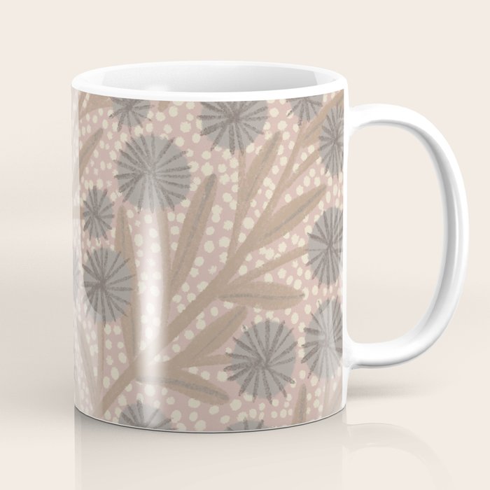 Summer Garden / Pink & Gray Coffee Mug Gallery Image 1