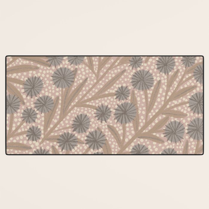 Summer Garden / Pink & Gray Desk Mat Gallery Image 3