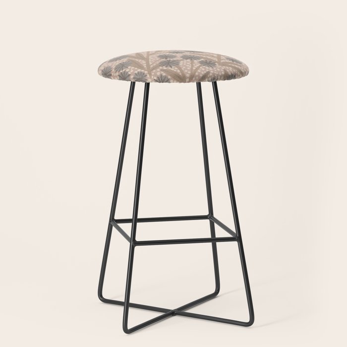 Summer Garden / Pink & Gray Stool Gallery Image 1