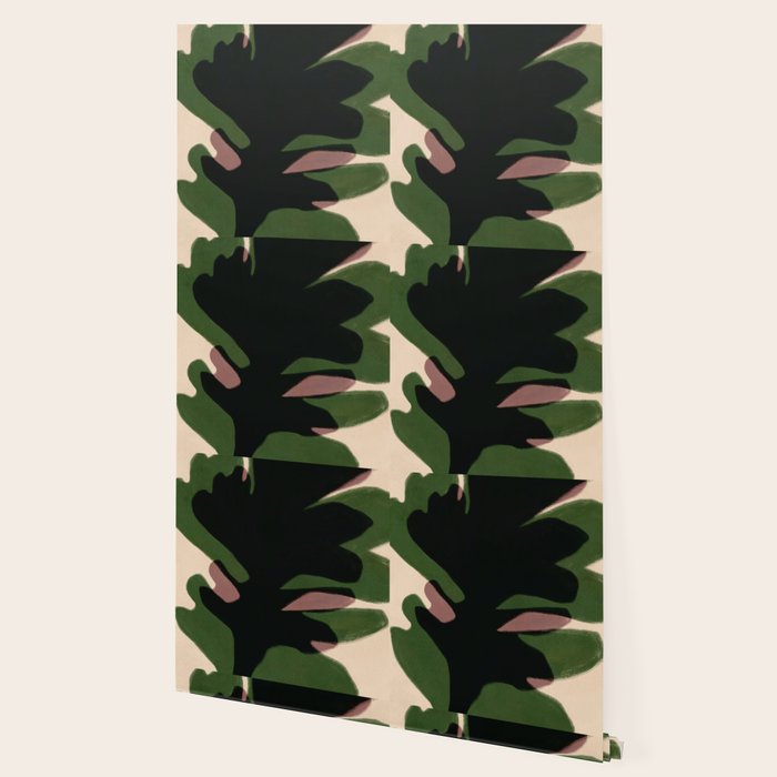 Abstract botanical-Leaf black  Wallpaper Gallery Image 2