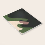 Abstract botanical-Leaf black  Notebook Gallery Image 3