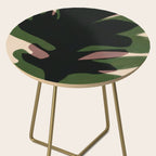 Abstract botanical-Leaf black  Side Table Gallery Image 2