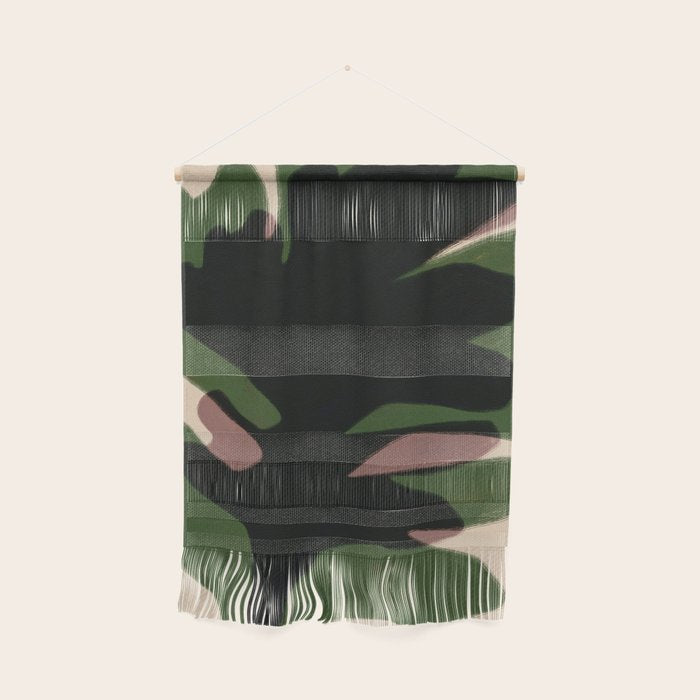 Abstract botanical-Leaf black  Wall Hanging Gallery Image 1