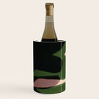 Abstract botanical-Leaf black  Wine Chiller Gallery Image 3
