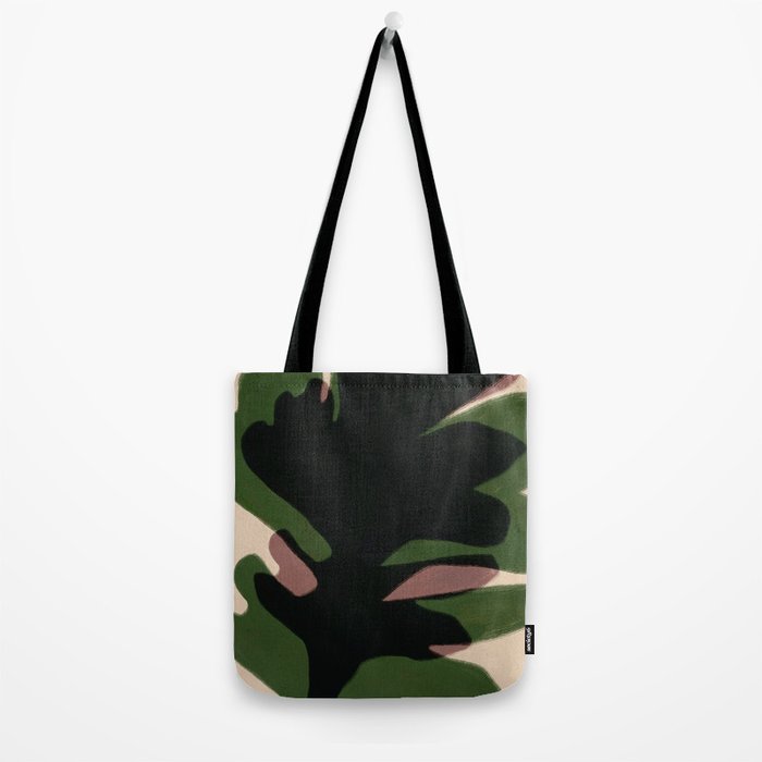 Abstract botanical-Leaf black  Tote Bag Gallery Image 2