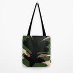 Abstract botanical-Leaf black  Tote Bag Gallery Image 2