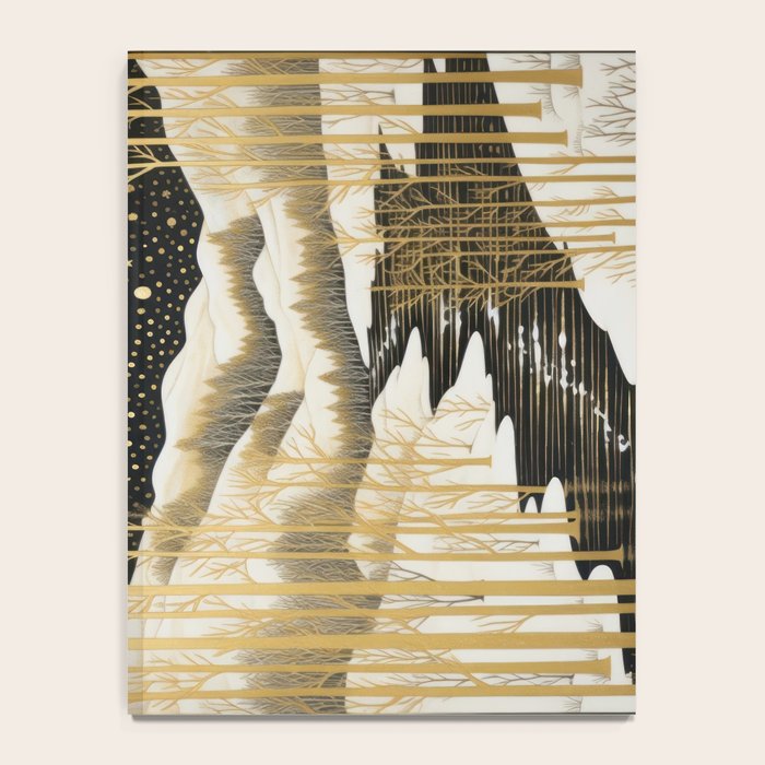 Glittering Snow Stars Notebook Gallery Image 4